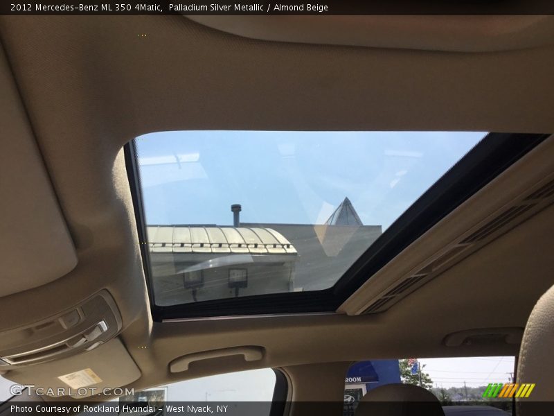 Palladium Silver Metallic / Almond Beige 2012 Mercedes-Benz ML 350 4Matic