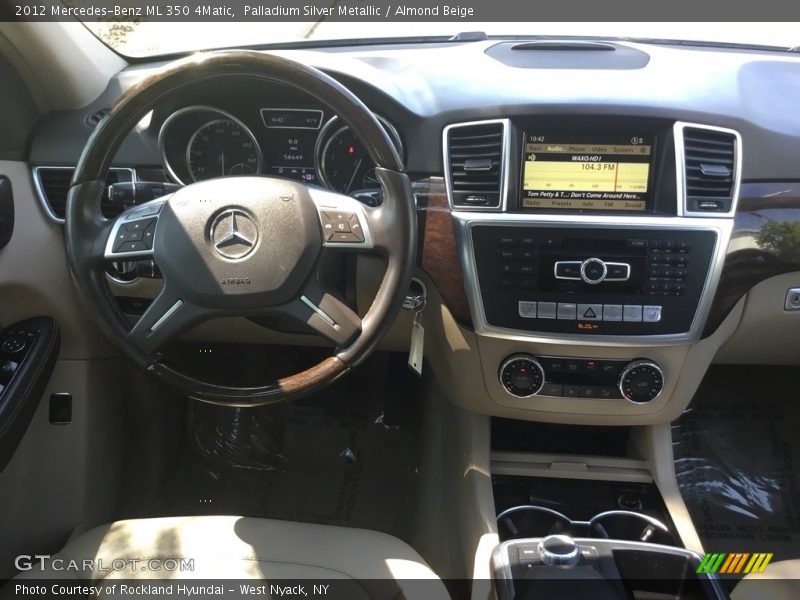 Palladium Silver Metallic / Almond Beige 2012 Mercedes-Benz ML 350 4Matic