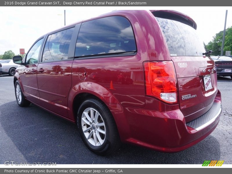 Deep Cherry Red Crystal Pearl / Black/Sandstorm 2016 Dodge Grand Caravan SXT