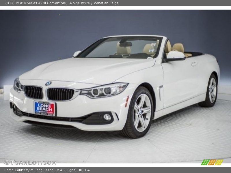 Alpine White / Venetian Beige 2014 BMW 4 Series 428i Convertible