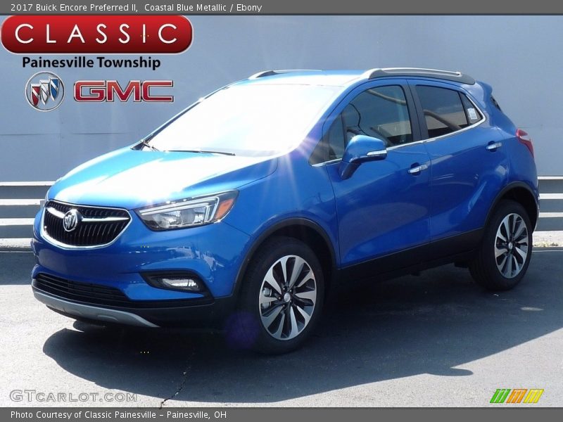 Coastal Blue Metallic / Ebony 2017 Buick Encore Preferred II