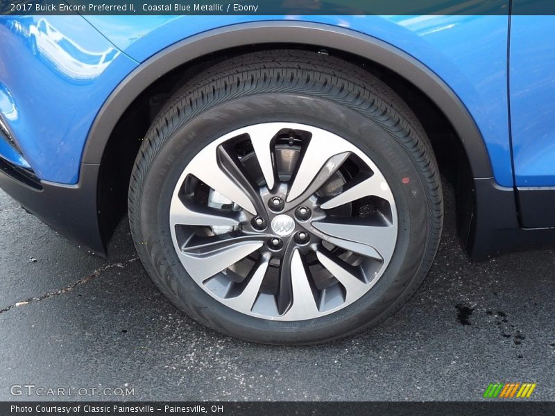 Coastal Blue Metallic / Ebony 2017 Buick Encore Preferred II