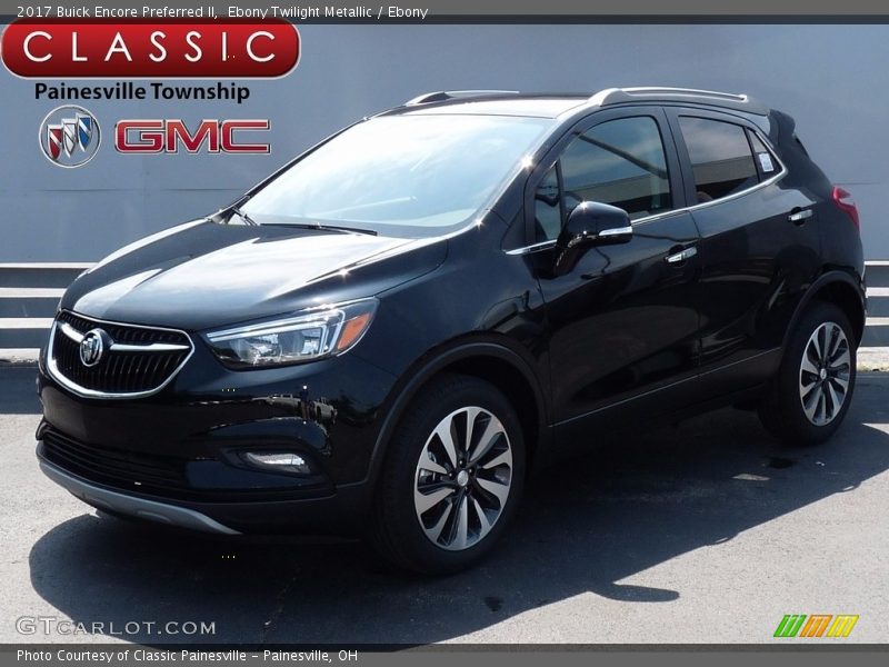 Ebony Twilight Metallic / Ebony 2017 Buick Encore Preferred II