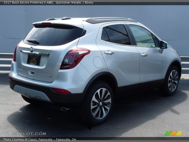 Quicksilver Metallic / Ebony 2017 Buick Encore Preferred II AWD