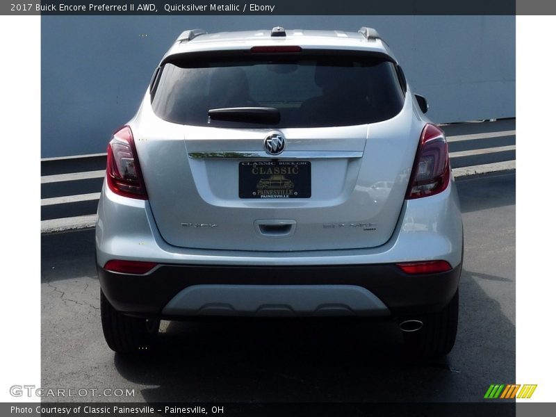 Quicksilver Metallic / Ebony 2017 Buick Encore Preferred II AWD