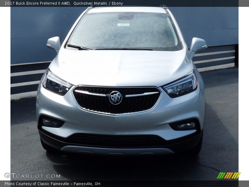 Quicksilver Metallic / Ebony 2017 Buick Encore Preferred II AWD