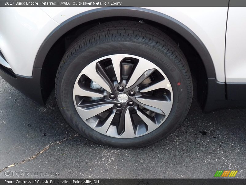 Quicksilver Metallic / Ebony 2017 Buick Encore Preferred II AWD