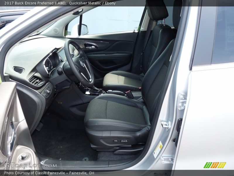 Quicksilver Metallic / Ebony 2017 Buick Encore Preferred II AWD