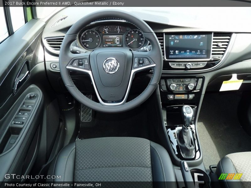 Quicksilver Metallic / Ebony 2017 Buick Encore Preferred II AWD