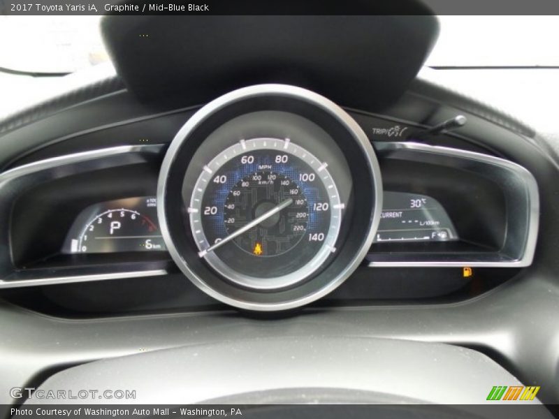 Graphite / Mid-Blue Black 2017 Toyota Yaris iA