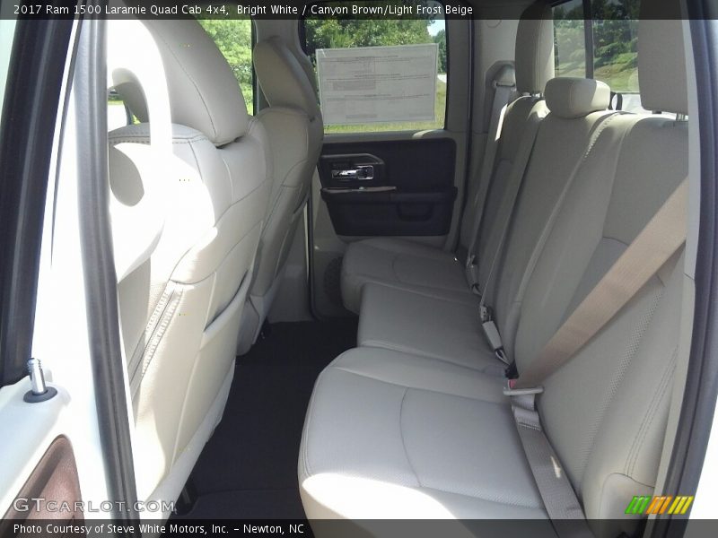 Rear Seat of 2017 1500 Laramie Quad Cab 4x4