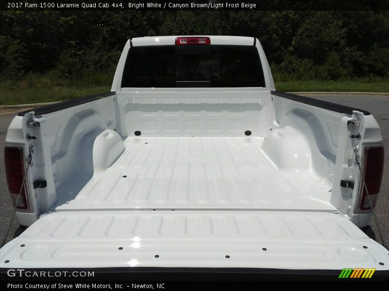 Bright White / Canyon Brown/Light Frost Beige 2017 Ram 1500 Laramie Quad Cab 4x4