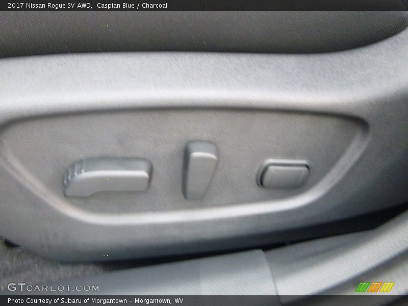 Caspian Blue / Charcoal 2017 Nissan Rogue SV AWD