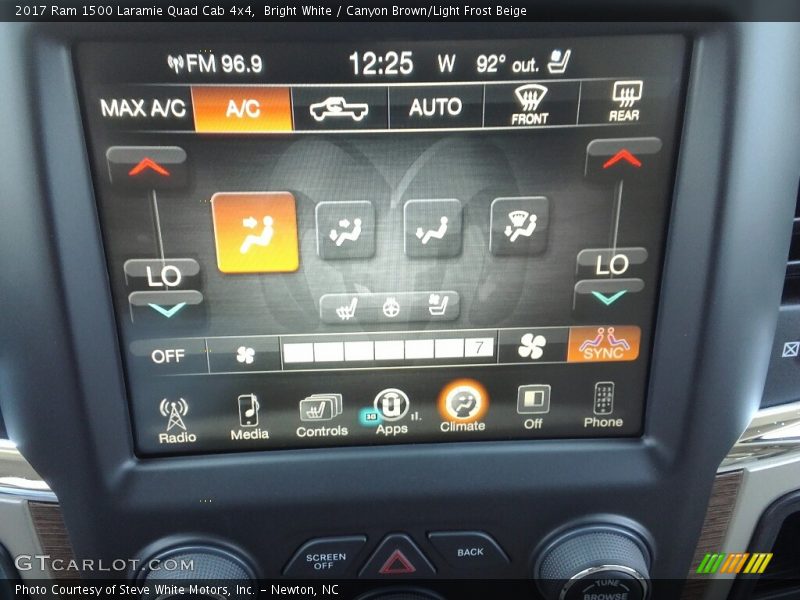 Controls of 2017 1500 Laramie Quad Cab 4x4