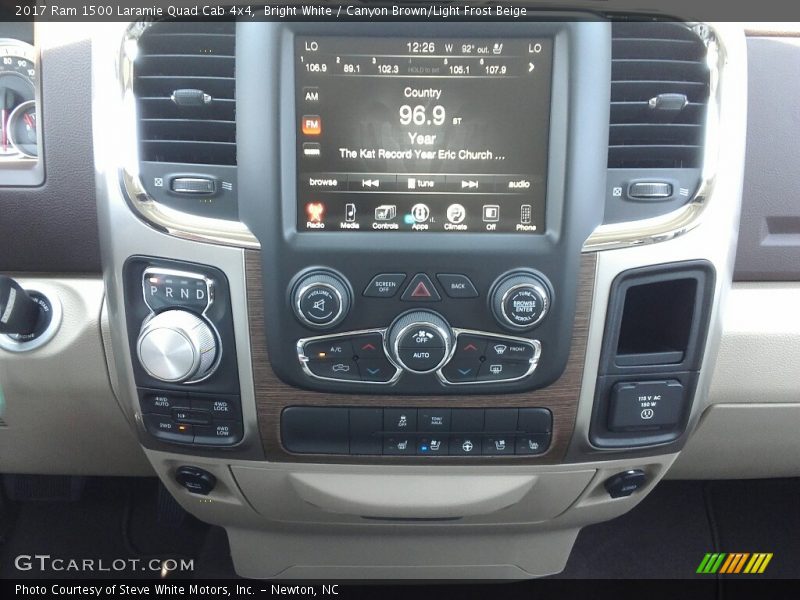 Controls of 2017 1500 Laramie Quad Cab 4x4