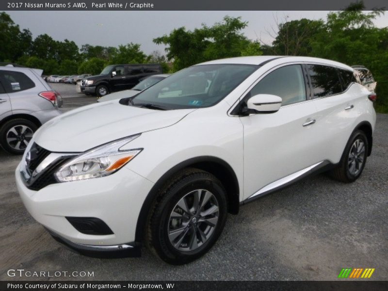 Pearl White / Graphite 2017 Nissan Murano S AWD