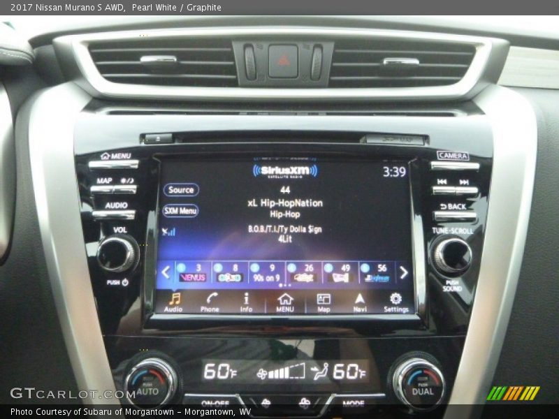Pearl White / Graphite 2017 Nissan Murano S AWD