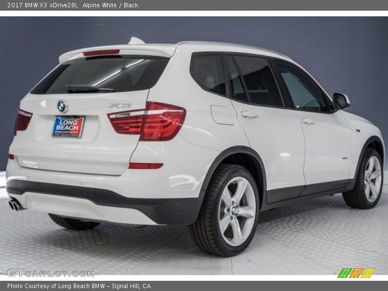 Alpine White / Black 2017 BMW X3 xDrive28i