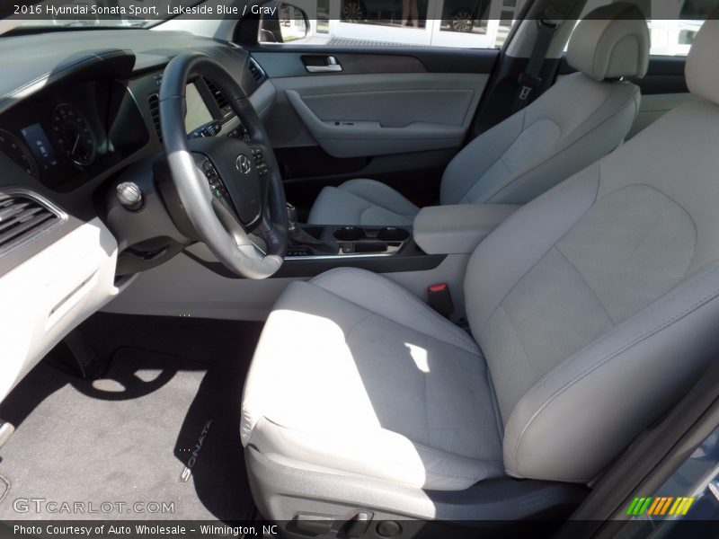 Lakeside Blue / Gray 2016 Hyundai Sonata Sport