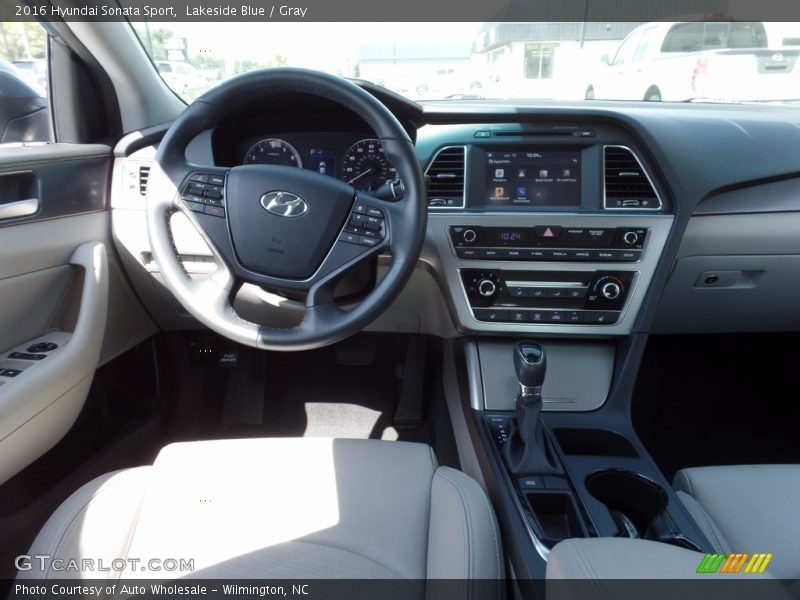 Lakeside Blue / Gray 2016 Hyundai Sonata Sport
