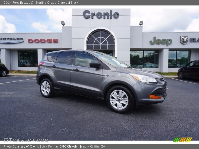 Sterling Gray / Charcoal Black 2014 Ford Escape S