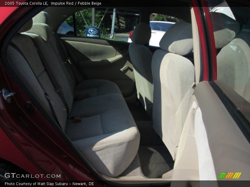 Impulse Red / Pebble Beige 2005 Toyota Corolla LE
