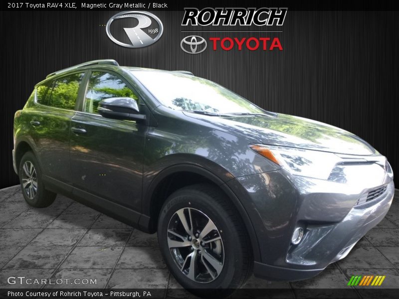 Magnetic Gray Metallic / Black 2017 Toyota RAV4 XLE