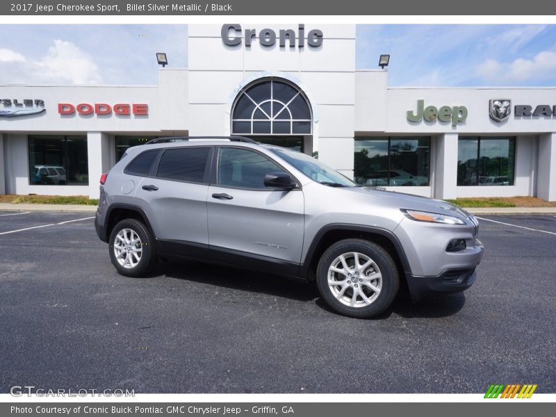 Billet Silver Metallic / Black 2017 Jeep Cherokee Sport