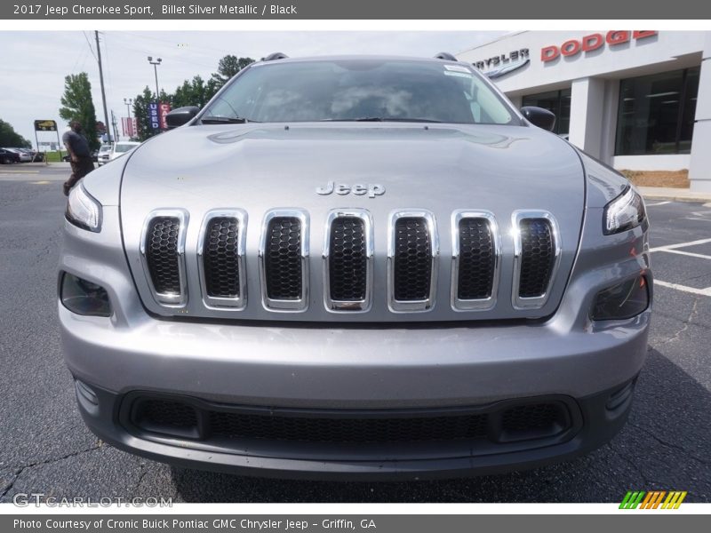 Billet Silver Metallic / Black 2017 Jeep Cherokee Sport