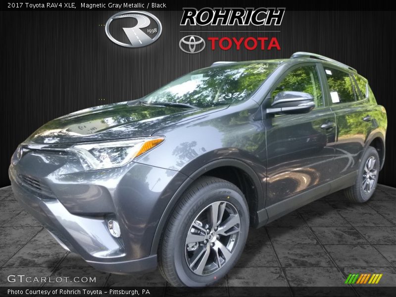 Magnetic Gray Metallic / Black 2017 Toyota RAV4 XLE