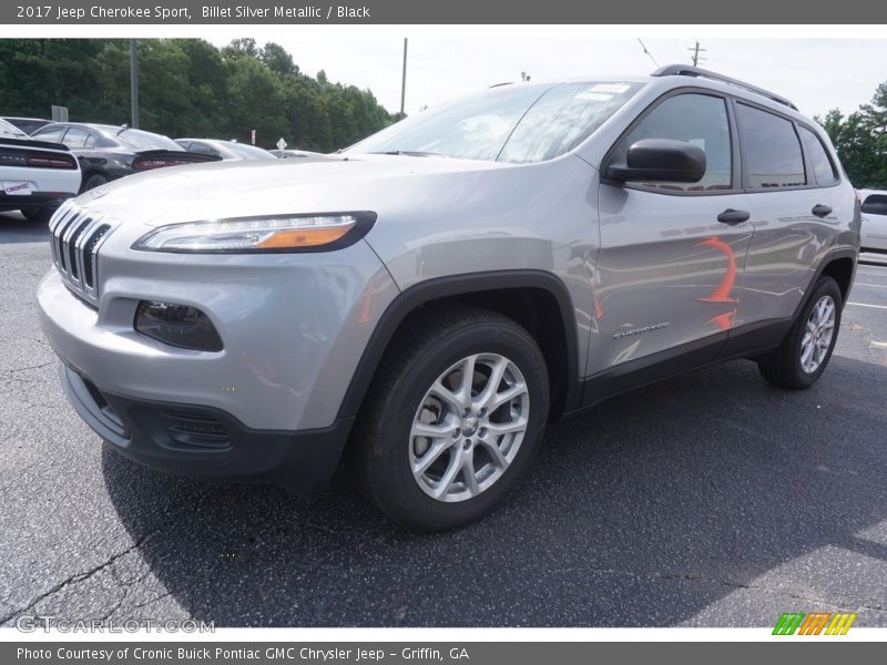Billet Silver Metallic / Black 2017 Jeep Cherokee Sport