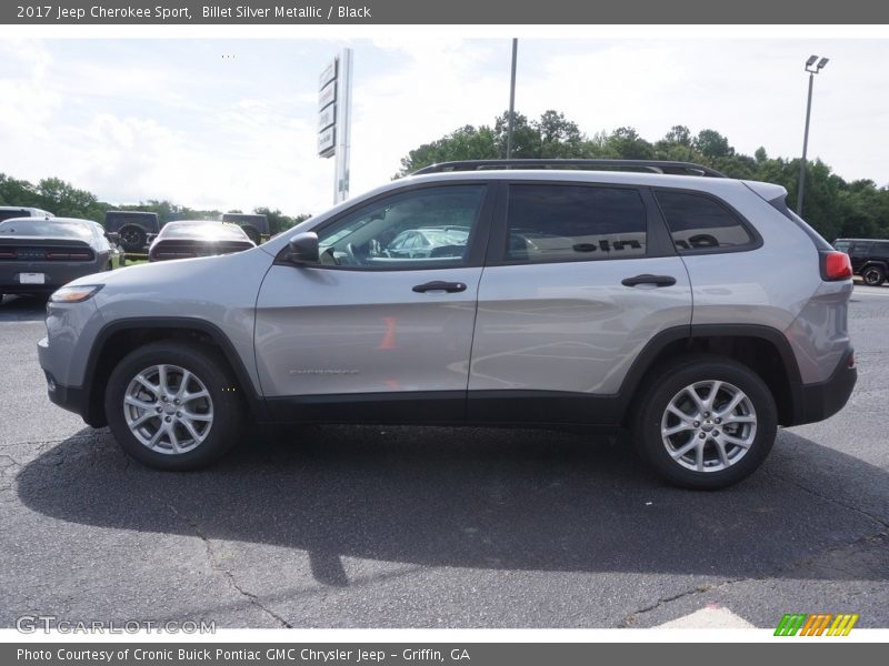 Billet Silver Metallic / Black 2017 Jeep Cherokee Sport