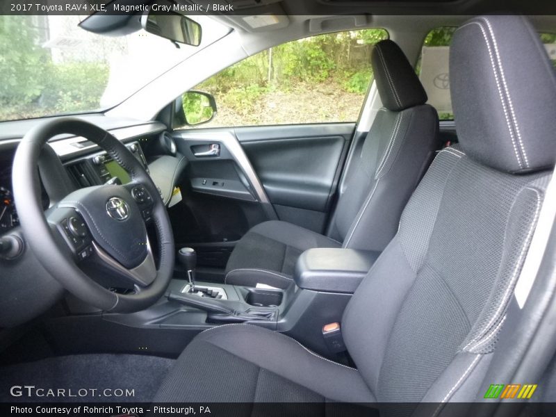 Magnetic Gray Metallic / Black 2017 Toyota RAV4 XLE