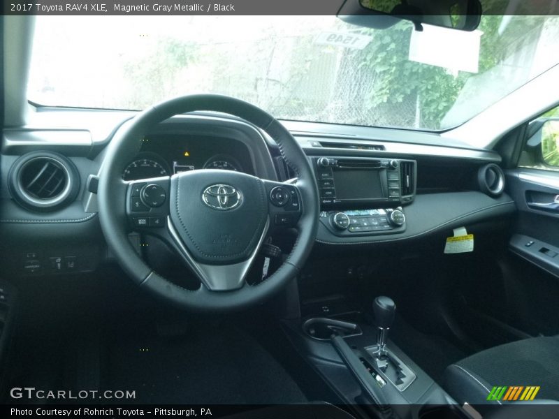 Magnetic Gray Metallic / Black 2017 Toyota RAV4 XLE