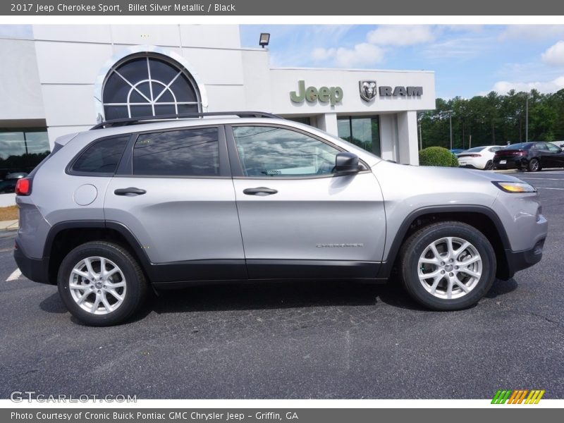 Billet Silver Metallic / Black 2017 Jeep Cherokee Sport
