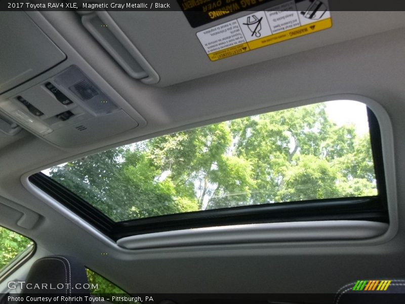 Magnetic Gray Metallic / Black 2017 Toyota RAV4 XLE