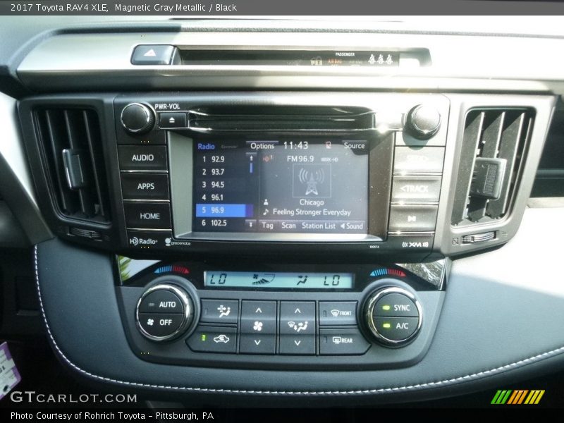Magnetic Gray Metallic / Black 2017 Toyota RAV4 XLE