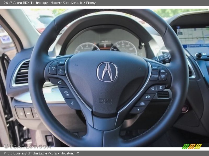Modern Steel Metallic / Ebony 2017 Acura RDX Technology