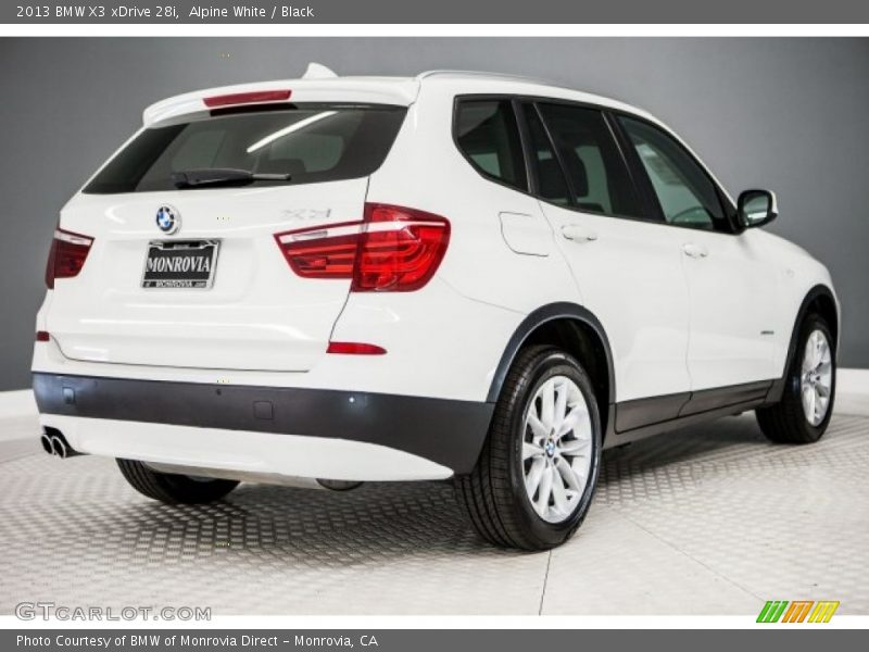 Alpine White / Black 2013 BMW X3 xDrive 28i