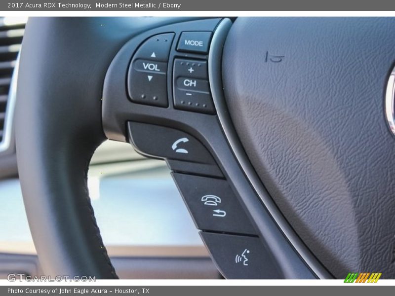 Modern Steel Metallic / Ebony 2017 Acura RDX Technology