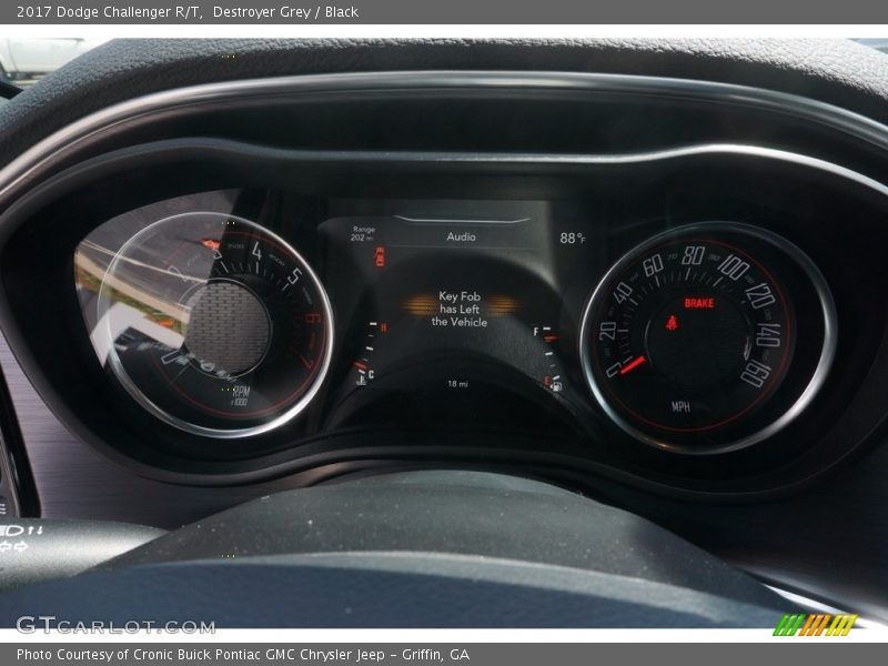 Destroyer Grey / Black 2017 Dodge Challenger R/T