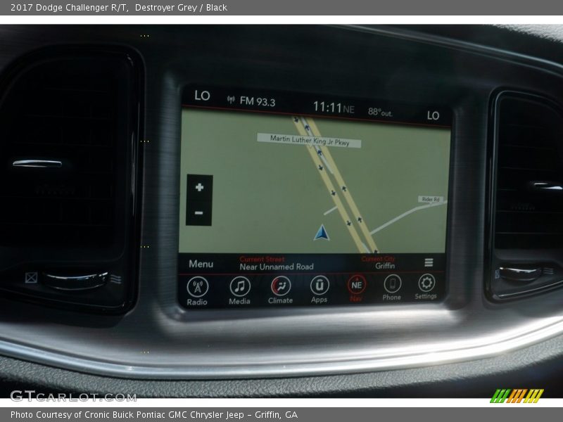 Destroyer Grey / Black 2017 Dodge Challenger R/T