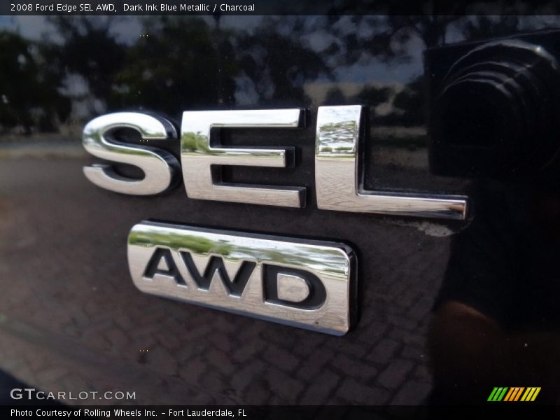 Dark Ink Blue Metallic / Charcoal 2008 Ford Edge SEL AWD