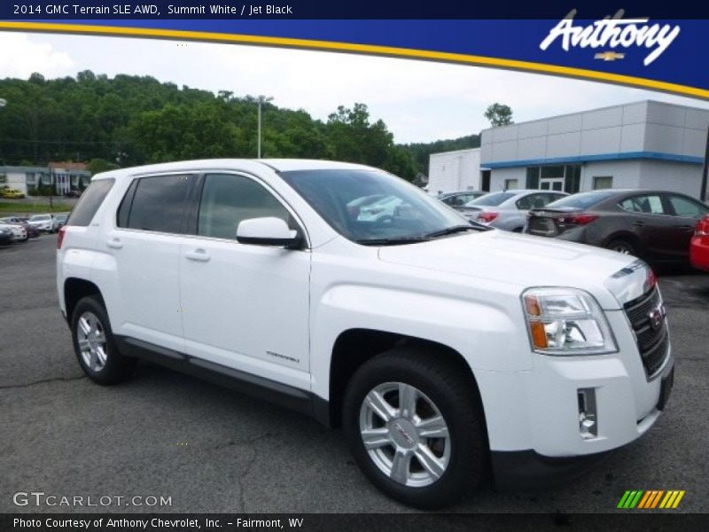 Summit White / Jet Black 2014 GMC Terrain SLE AWD