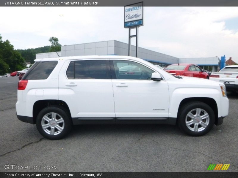 Summit White / Jet Black 2014 GMC Terrain SLE AWD
