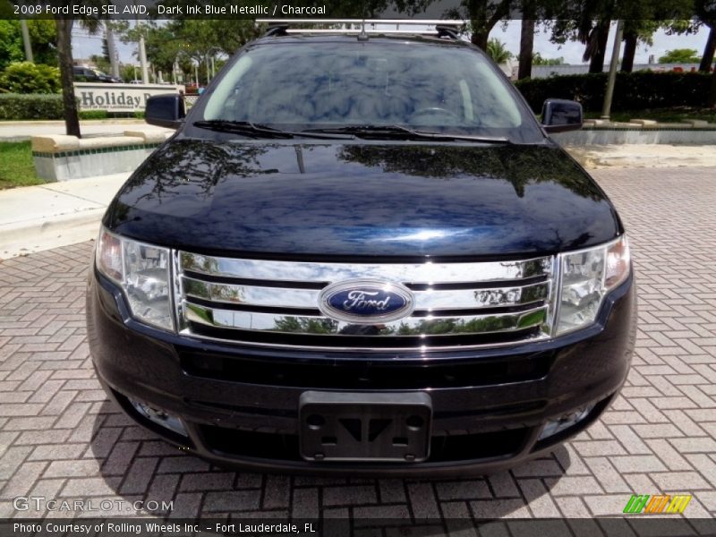 Dark Ink Blue Metallic / Charcoal 2008 Ford Edge SEL AWD