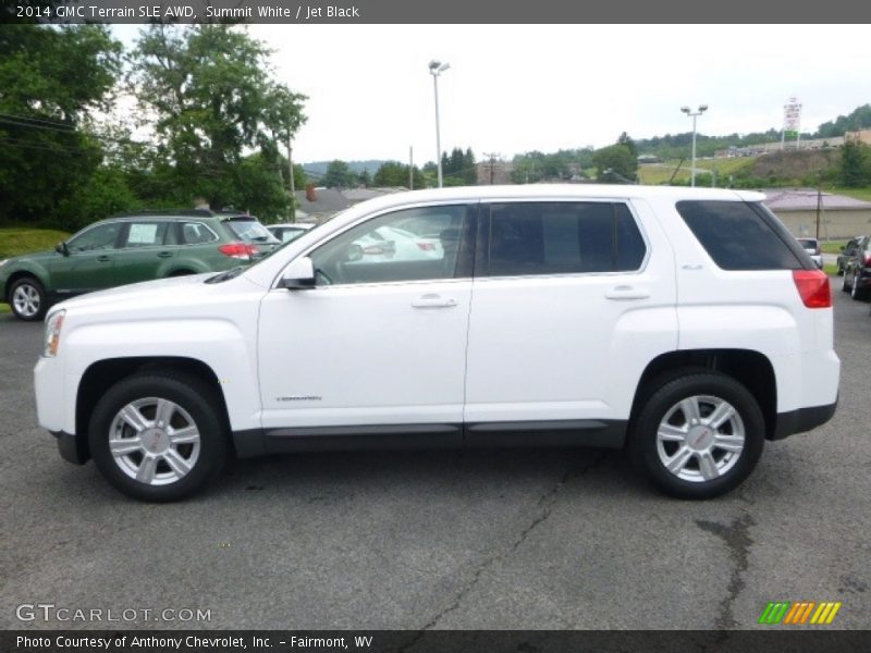 Summit White / Jet Black 2014 GMC Terrain SLE AWD