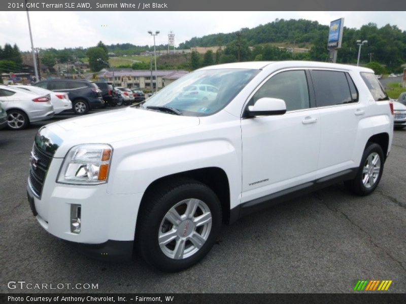 Summit White / Jet Black 2014 GMC Terrain SLE AWD