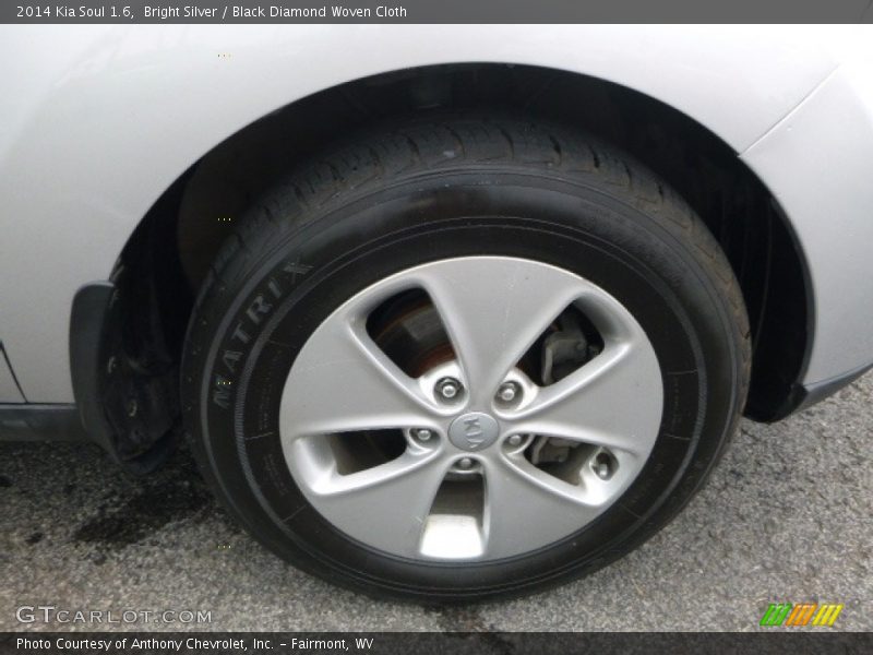 Bright Silver / Black Diamond Woven Cloth 2014 Kia Soul 1.6
