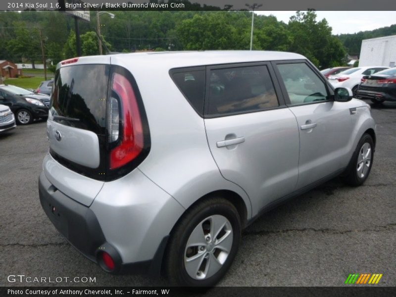 Bright Silver / Black Diamond Woven Cloth 2014 Kia Soul 1.6